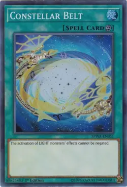 Constellar Belt - SPWA-EN051 - Super Rare - 1st Edition NM Yugioh Spirit Warrior - Image 1