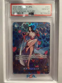 PSA 10 Boa Hancock OP07-051 SP Alt Art Foil Japanese One Piece - Image 1