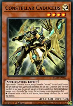 Constellar Caduceus - BLVO-EN022 - Super Rare - 1st Edition NM Yugioh Blazing Vo - Image 1