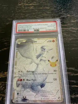 Pokemon TCG Reshiram Card 113/114 Celebrations, Graded PSA 10 - Image 1