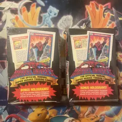 LOT (2) 1990 Impel Marvel Universe Series 1 Trading Cards (36) Pack Sealed Box - Image 1