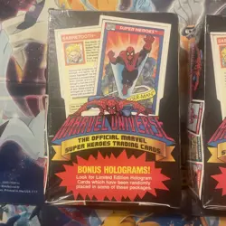 LOT (2) 1990 Impel Marvel Universe Series 1 Trading Cards (36) Pack Sealed Box - Image 2