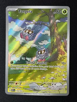 Pokemon Card - Tangela Scarlet & Violet 151 Holo Illustration Rare 178/165 NM+ - Image 1