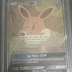 Pokemon Derpy Eevee GX SM233 Full Art Holo Card Black Star Promo PSA 8 NM/MT - Image 3