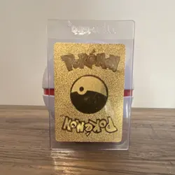 Pokemon Mew V Gold Metal Ultra Rare Full Art 069/189 Gold Foil Card Fan Art - Image 2