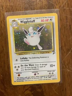 Pokemon TCG Wigglytuff Holo Rare Card 19/130 Base Set 2 - Image 2