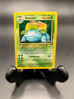 Venusaur 015/102 Base Set Holo RARE Vintage Pokemon Trading Card Unlimited - Image 1