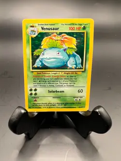 Venusaur 015/102 Base Set Holo RARE Vintage Pokemon Trading Card Unlimited - Image 2