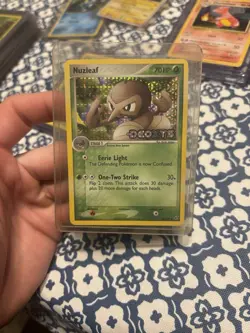 2005 Pokemon EX Deoxys #43 Nuzleaf Reverse Holo NM Rare Vintage Card STAMPED - Image 1