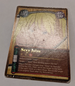 Sexy Jutsu 110 Gold Foil Text Shonen Jump's Naruto CCG Card - Image 2