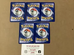 5 Pokemon Pokemon TCG Card Promo League Energy Base Set 1995 Fire Holo Foil - Image 2