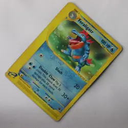 Feraligatr 46/165 Expedition Rare 1999 WOTC damaged Pokemon tcg Card - HD Photos - Image 3