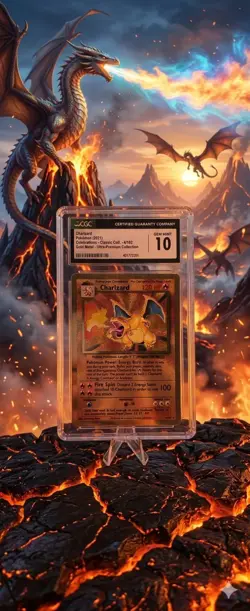 CGC 10 - Charizard 4/102 Celebrations UPC Gold Metal Pokemon Promo Card - Image 1