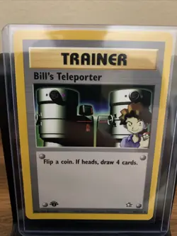 Pokemon TCG Neo Genesis 1st Edition Bill’s Teleporter Card 91/111 Regular LP - Image 1
