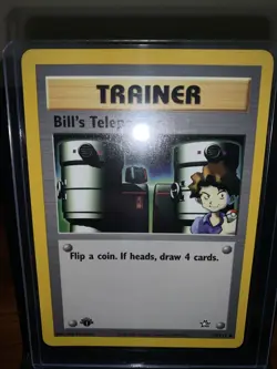 Pokemon TCG Neo Genesis 1st Edition Bill’s Teleporter Card 91/111 Regular LP - Image 2