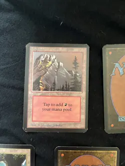 Magic the Gathering All Five Basic Lands ALPHA Never Played - Image 2