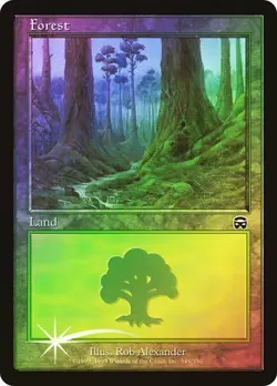 Mercadian Masques MTG FOIL Forest (#349) Magic - Image 1