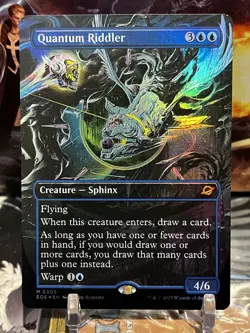 MTG | Quantum Riddler (Borderless) ✨FOIL✨ [Edge of Eternities] - Image 1