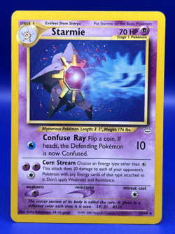 2000 Pokemon Card Starmie 25/64 Neo Revelation Non Holo Rare Unlimited LP+ - Image 1