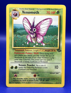1999 Pokemon Card Venomoth 29/64 Jungle Rare Non-Holo LP - Image 1