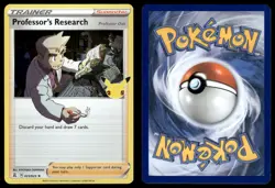 PROFESSOR'S RESEARCH (PROFESSOR OAK) 023/025 HOLO CELEBRATIONS POKEMON HOLO NM - Image 1