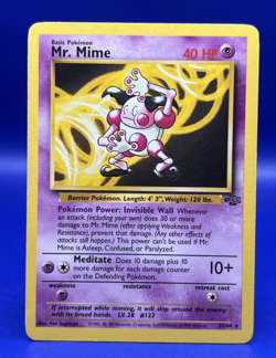 1999 Pokemon Card Mr. Mime 22/64 Rare Non Holo LP - Image 1