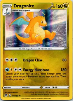 Dragonite Holo Rare SWSH12: Silver Tempest 131/195 NM Pokemon TCG - Image 1