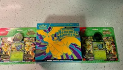 Sealed Pokemon TCG Ascended Heroes ETB and double 2 pack blister bundle - Image 1