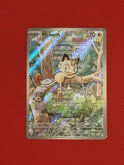 Meowth 106/094 Pokemon Phantasmal Flames Illustration Rare Near Mint - Image 1