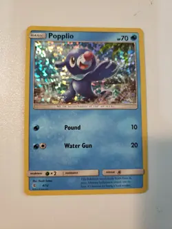 Pokemon McDonalds 2017 Popplio Holo 4/12 LP - Image 1