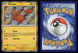 Pikachu 131/091 Shiny Rare Paldean Fates Pokemon English NM - Image 3