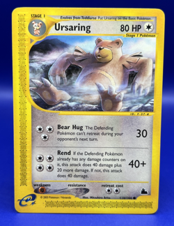 2003 Pokemon Card Ursaring 110/144 Skyridge Non-Holo LP - Image 1