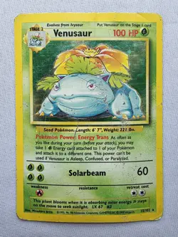 Venusaur Holo BASE SET Holographic Rare WOTC 1999 015/102 POKEMON TCG 1999 - Image 1