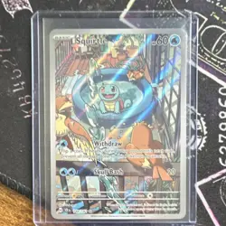 Pokemon Squirtle 148/142 Illustration Rare Holo Stellar Crown 60 HP Saboteri - Image 1