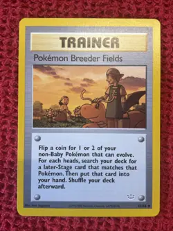 Pokemon Breeder Fields 62/64 Neo Revelation Pokemon Vintage - NM - Image 1