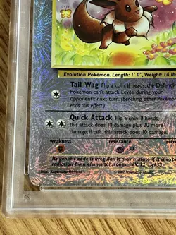 2002 Pokemon Legendary Collection Reverse Foil Eevee #74 PSA 5 - Image 4