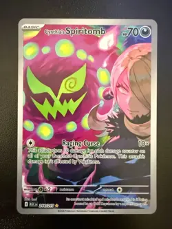 Pokemon TCG Cynthia's Spiritomb 244/217 Illustration Rare Ascended Heroes NM - Image 1