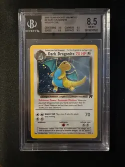 2000 POKEMON ROCKET#5 DARK DRAGONITE-HOLO BGS Grade 8.5 NM-MT+ - Image 1