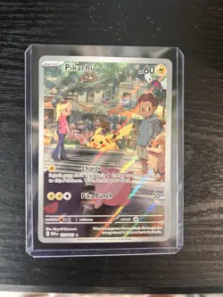 Pikachu 173/165 Illustration Rare Holo SV 151 Pokemon TCG 2023 Yamamoto - Image 1