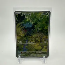 Bulbasaur 166/165 Scarlet Violet 151 Illustration Rare - Pokemon - NM - Image 1