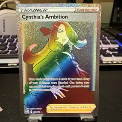 Cynthia's Ambition Brilliant Stars 178/172 Secret Rare Full Art Holo Pokemon TCG - Image 1