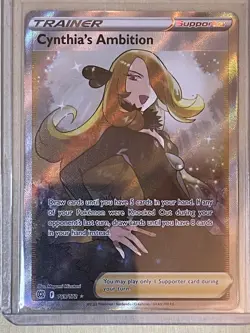 Cynthia's Ambition (Full Art) Swsh09: Brilliant Stars Pokemon 169/172 Holo NM - Image 1