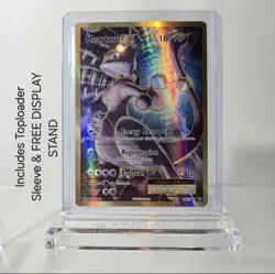 MEWTWO EX 103 FULL ART RARE XY EVOLUTIONS 2016 POKEMON + FREE DISPLAY STAND - Image 1