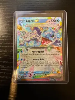 Pokemon TCG Stellar Crown Lapras Ex Double Rare Holo 032/142 NM - Image 1