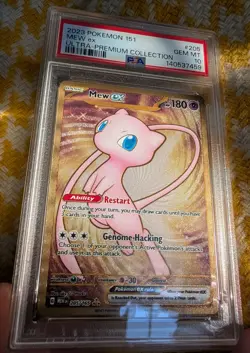 Pokemon 2023 Mew ex 205/165 Gold Metal Hyper Rare 151 GEM MINT PSA 10 - Image 2