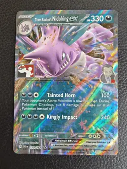 Pokemon TCG - Team Rocket's Nidoking ex 119/182 Play Stamped Prize Pack Series 8 - Image 1