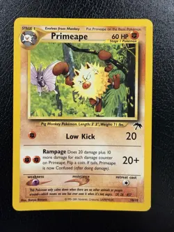 Pokemon TCG Primeape 18/18 Southern Islands Regular LP - Image 1
