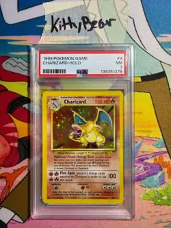 1999 POKEMON GAME #4 CHARIZARD-HOLO PSA 7 - Image 3