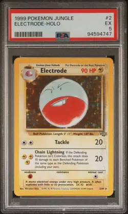 1999 Pokemon Jungle Holo Rare #2 - PSA EX 5 - ELECTRODE - Image 1