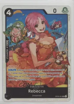 2023 One Piece Card Game: Awakening of the New Era OP05 SR Rebecca #OP05-091 - Image 1